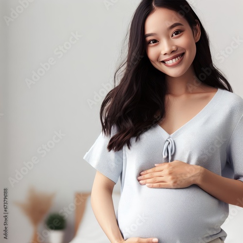 portrait of a pregrancy woman for social media photo