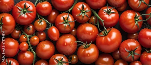 Bunch of tomatoes detailed texture background from Generative AI