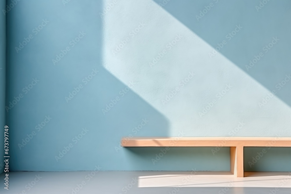 A Rustic Wooden Shelf Displaying Decorative Items on a Clean White Floor A Rustic Wooden Shelf Displaying Decorative Items on a Clean White Floor