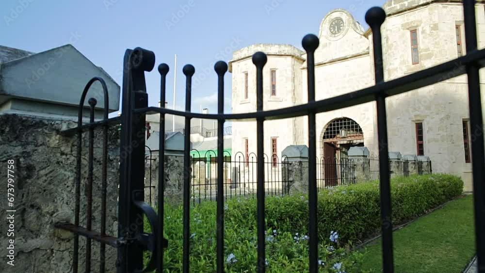 Facade of the prison of Fremantle, historic building and UNESCO World Heritage and one of most famous attractions. Facade of the prison of Fremantle, historic building and UNESCO World Heritage and one of most famous attractions.
