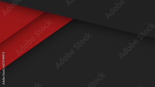 3D red techno abstract background overlap layer on dark space decoration. Modern graphic design element future style concept for banner  flyer  card  or brochure cover