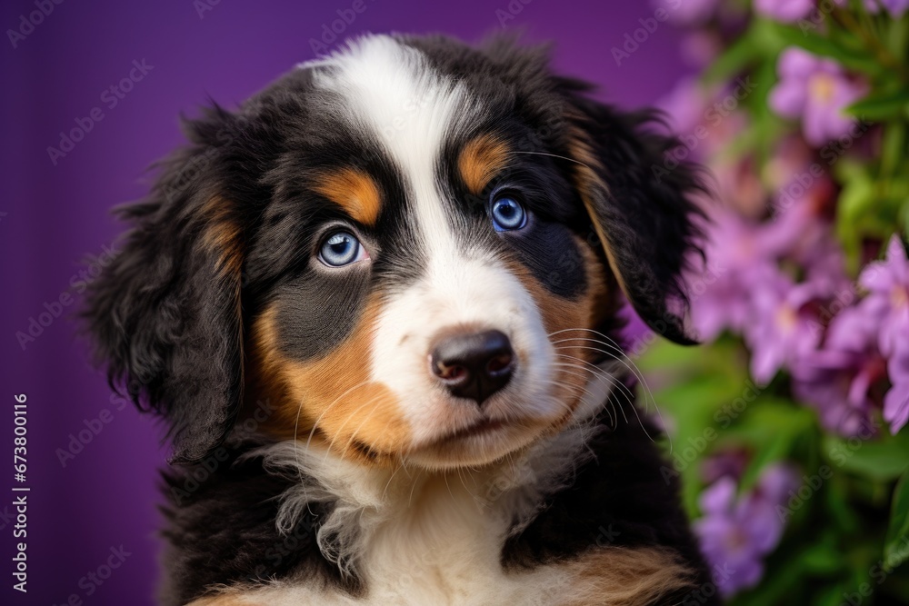 A Majestic Canine with Mesmerizing Blue Eyes