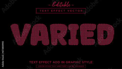 Beautiful pattern style text effect with coo; color combination