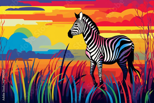 WPAP Stail a zebra in the pasture