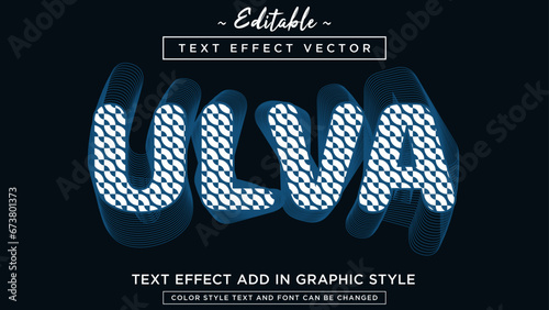 Amazing text effect style pattern style with cool colors