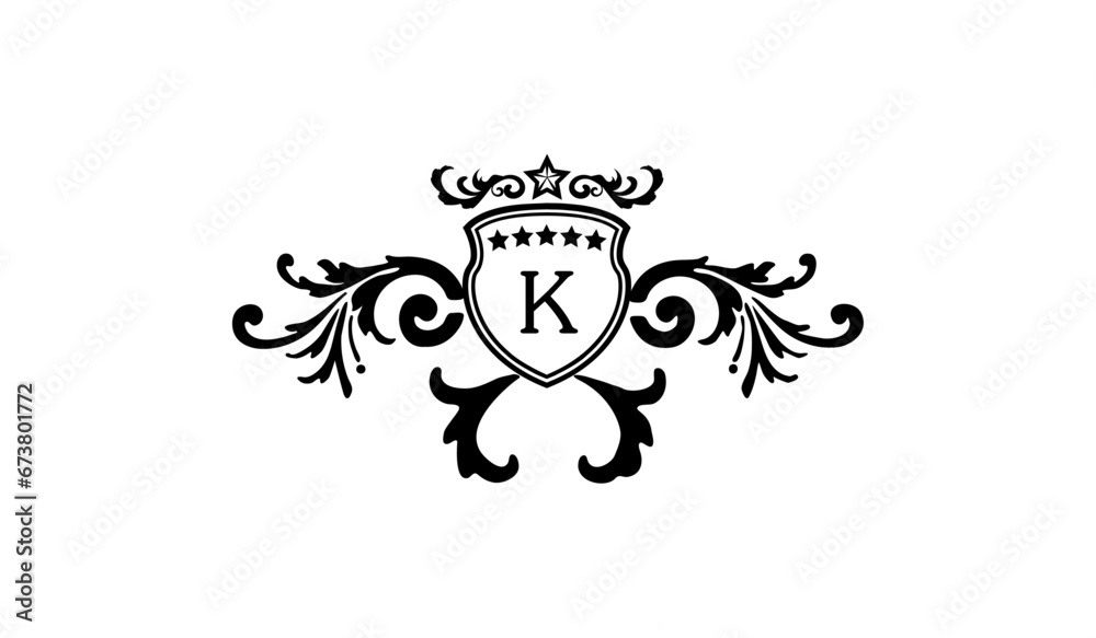 Luxury Wedding Card Logo K