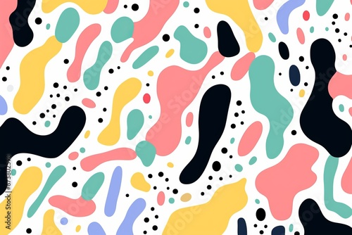 Whimsical Pastel Confetti Pattern
