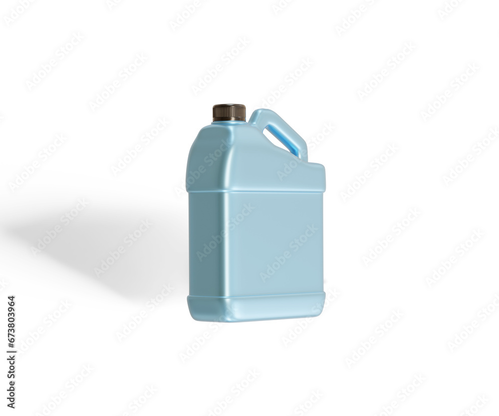 Jerrycan plastic packaging container realistic texture shiny or glossy render with 3D Jerrycan plastic packaging container realistic texture shiny or glossy render with 3D