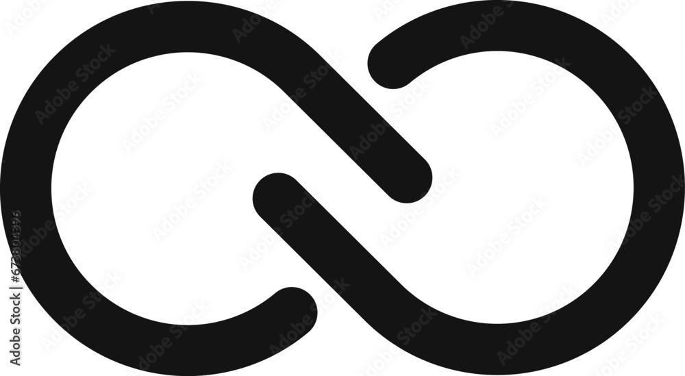 Infinity vector icon, loop symbol Infinity vector icon, loop symbol