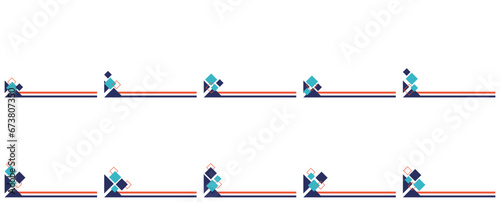 Geometric Business Footer