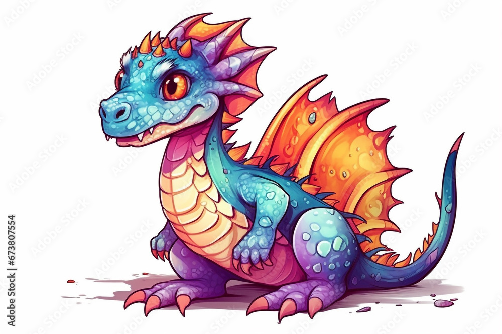 Lustiger kleiner Drache - Drachen Kind erlebt Abenteuer Lustiger kleiner Drache - Drachen Kind erlebt Abenteuer