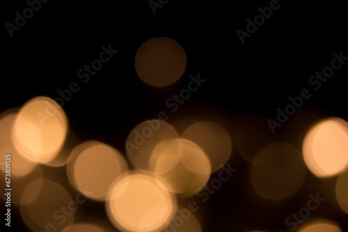Holiday template with bokeh lights for design