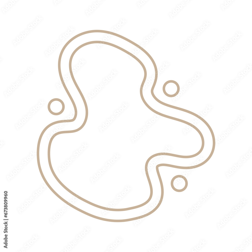 Obraz premium Abstract Blob Line