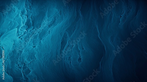 Abstract blue and black Wallpaper background. Carbon Black with a tinge of cyan blue hue. wet look.  photo