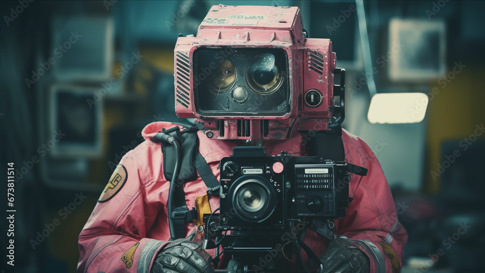 Fototapeta premium Metaverse Cyberpunk City Fashion