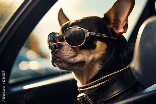A Cool Canine Cruising in Style