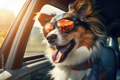 Cool Canine Cruising in Style © pham