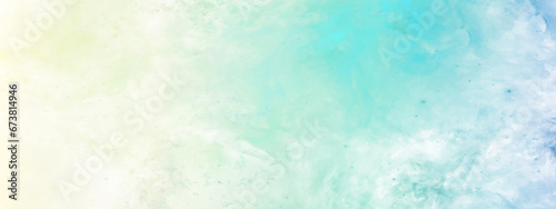 abstract watercolor background The white blue sky watercolor smoke cloudy sea beach pattern underwater image wallpaper background modern summer template offer page watercolor hand-painted background 