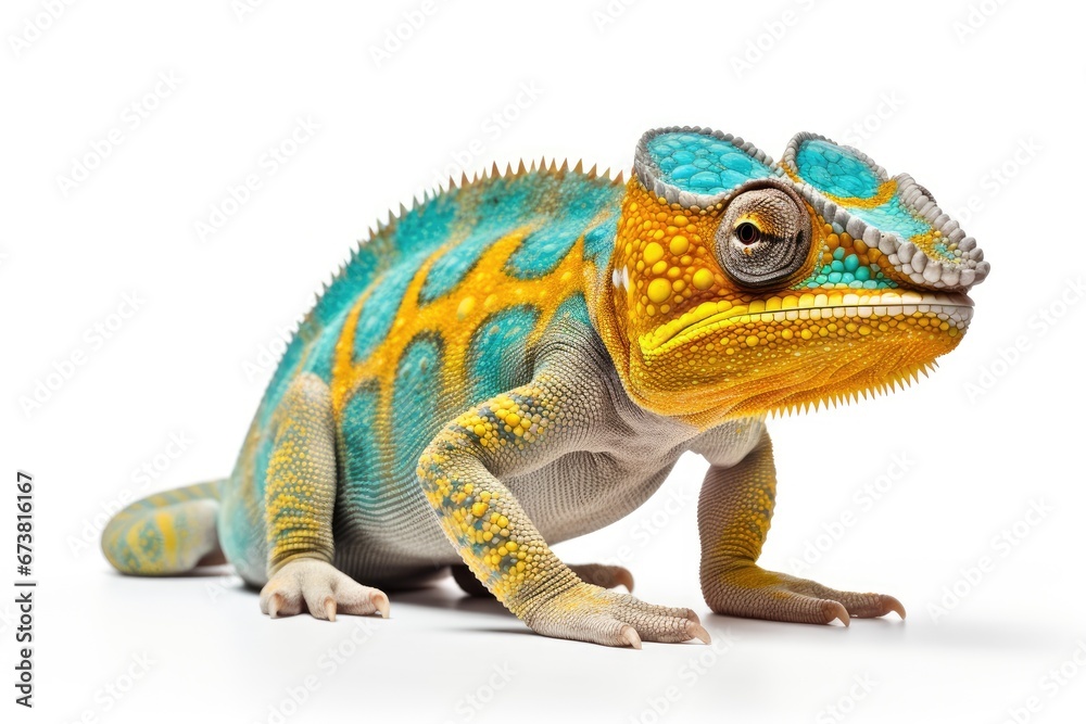 Obraz premium A Curious Lizard Examining Its Surroundings