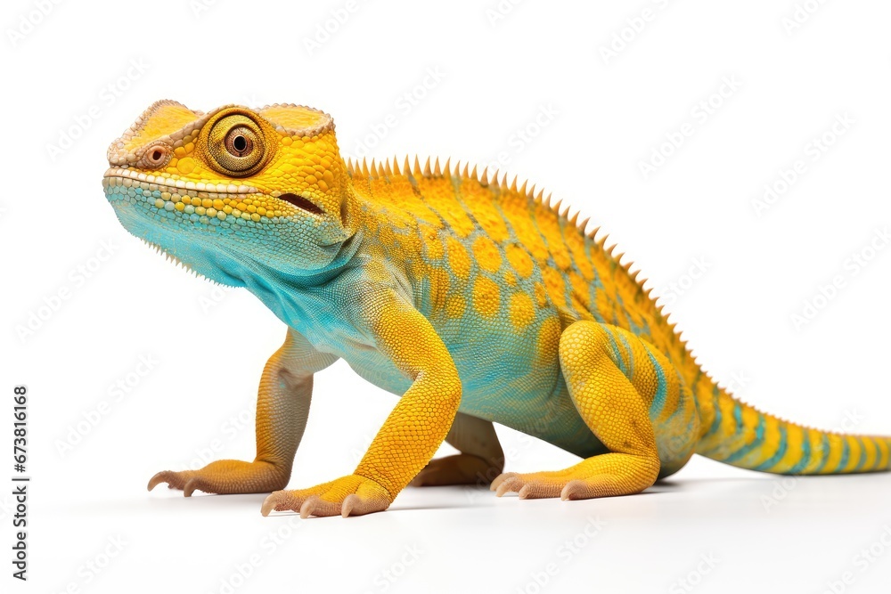 Obraz premium A Curious Lizard Examining Its Surroundings
