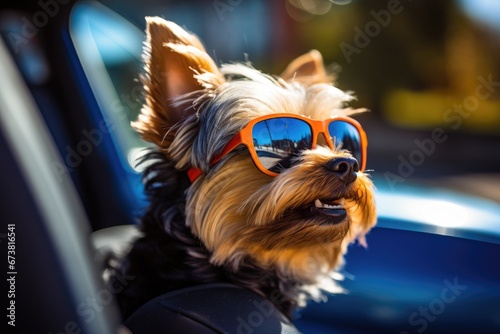 A Cool Canine Cruising in Style © pham