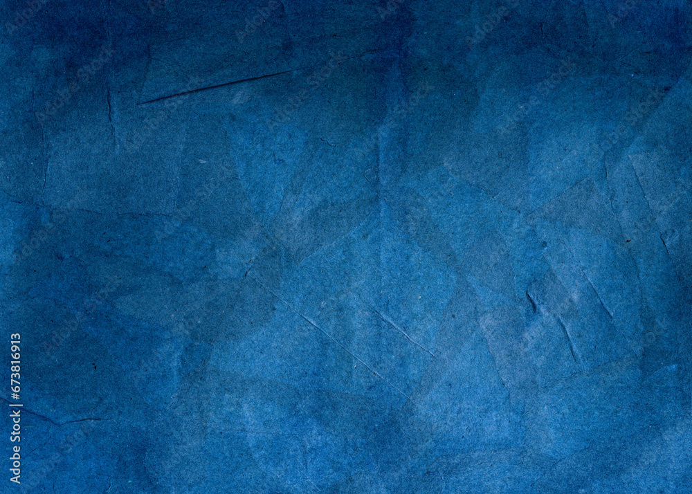 Naklejka premium Black dark blue texture background for design. Toned rough concrete surface. A painted old paper.
