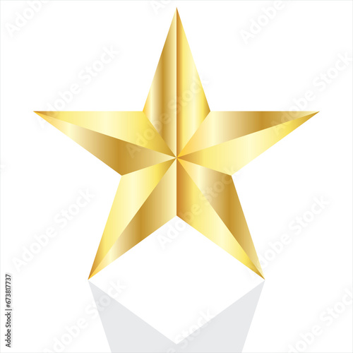 Golden Star vector.
