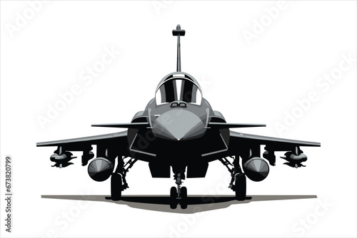 Fighting jet vector black silhouette set
