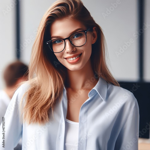 portrait of a smiling businesswoman 