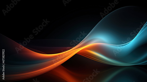 Abstract iridescent metallic wavy background. vibrant liquid reflection surface. Created with Ai