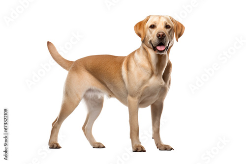 Labrador Retriever Tail Wagging Shot -on transparent background