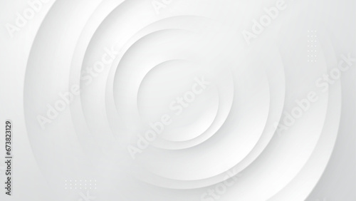 abstract white circular background. vector illustration