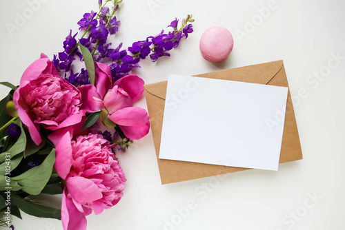 Fototapeta Naklejka Na Ścianę i Meble -  spring bouquet of pink peonies