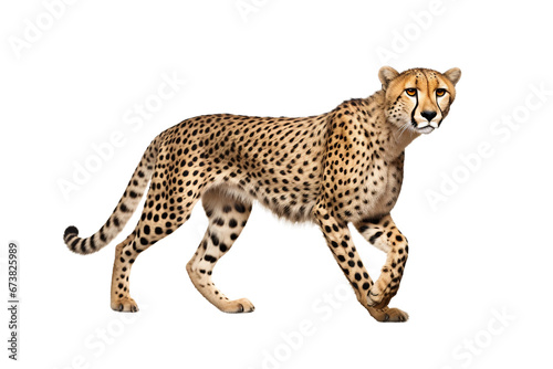 Graceful Cheetah Dynamic Isolation -on transparent background