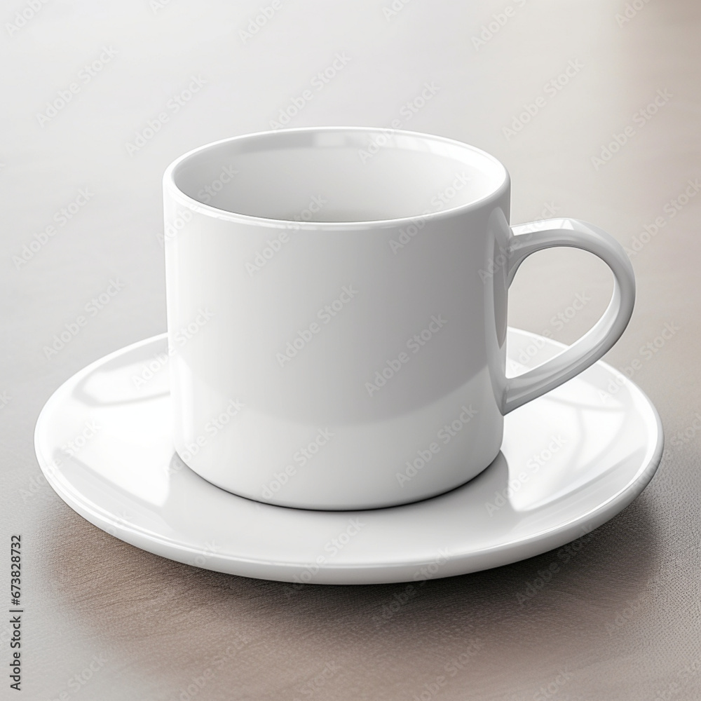 Fotografia de estilo mockup con detalle de plato y taza ceramica, sobre fondo neutro Fotografia de estilo mockup con detalle de plato y taza ceramica, sobre fondo neutro