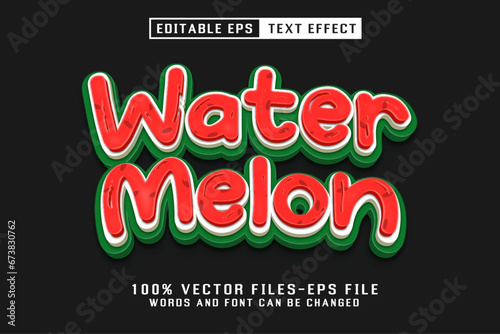 Watermelon Editable Text Effect