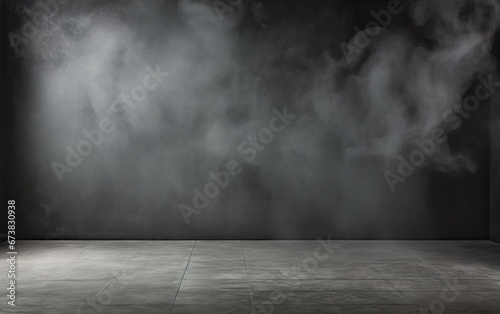 Fog and mist effect on black background. Smoke texture