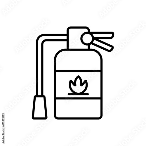 fire extinguisher icon. outline icon