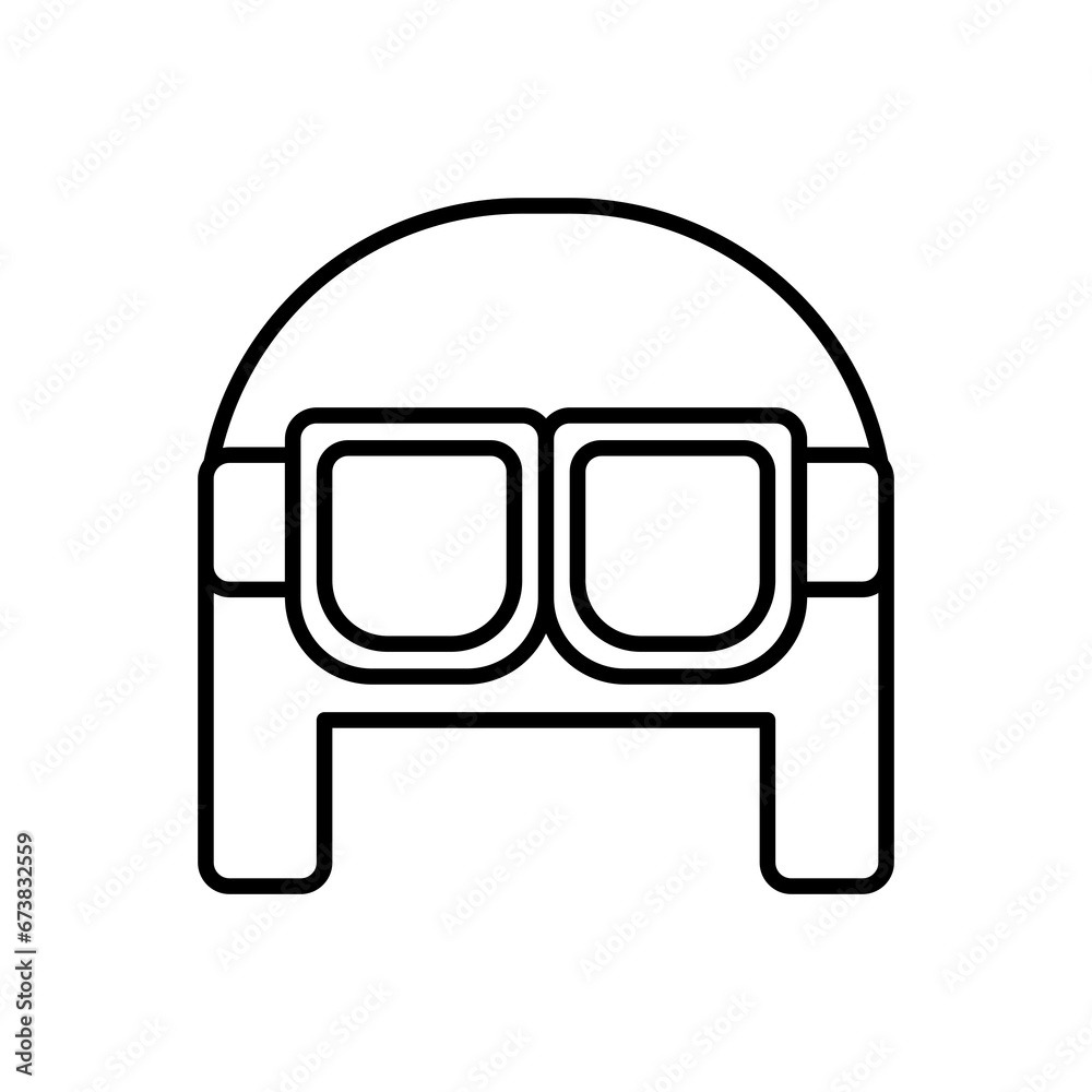motorcycle helmet icon. outline icon motorcycle helmet icon. outline icon