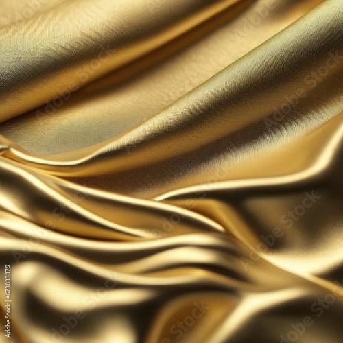 Golden Silk Abstract Background	
