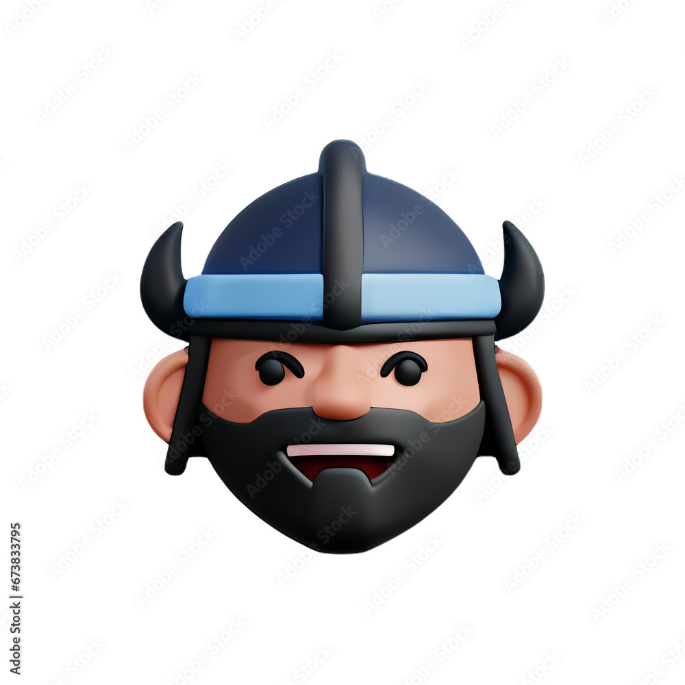 viking helmet with a sword
