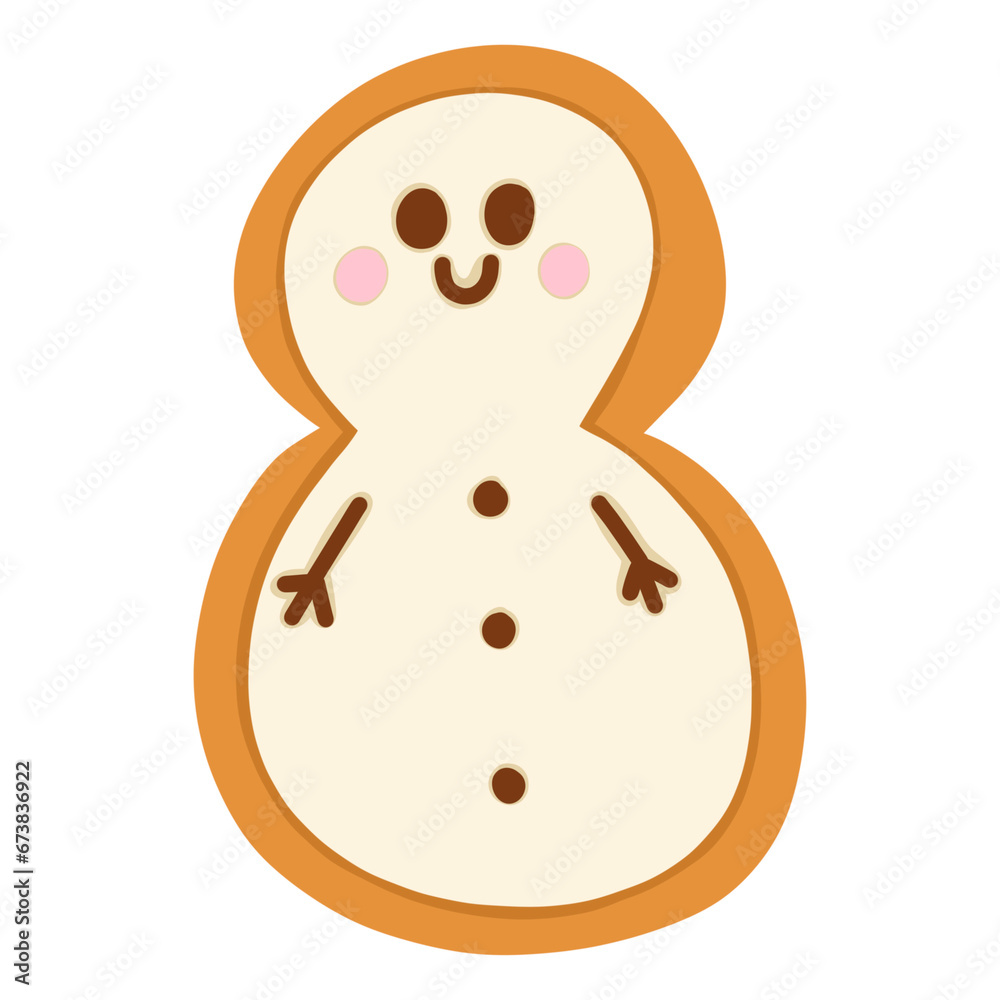 Obraz premium gingerbread, christmas festival, cartoon icon