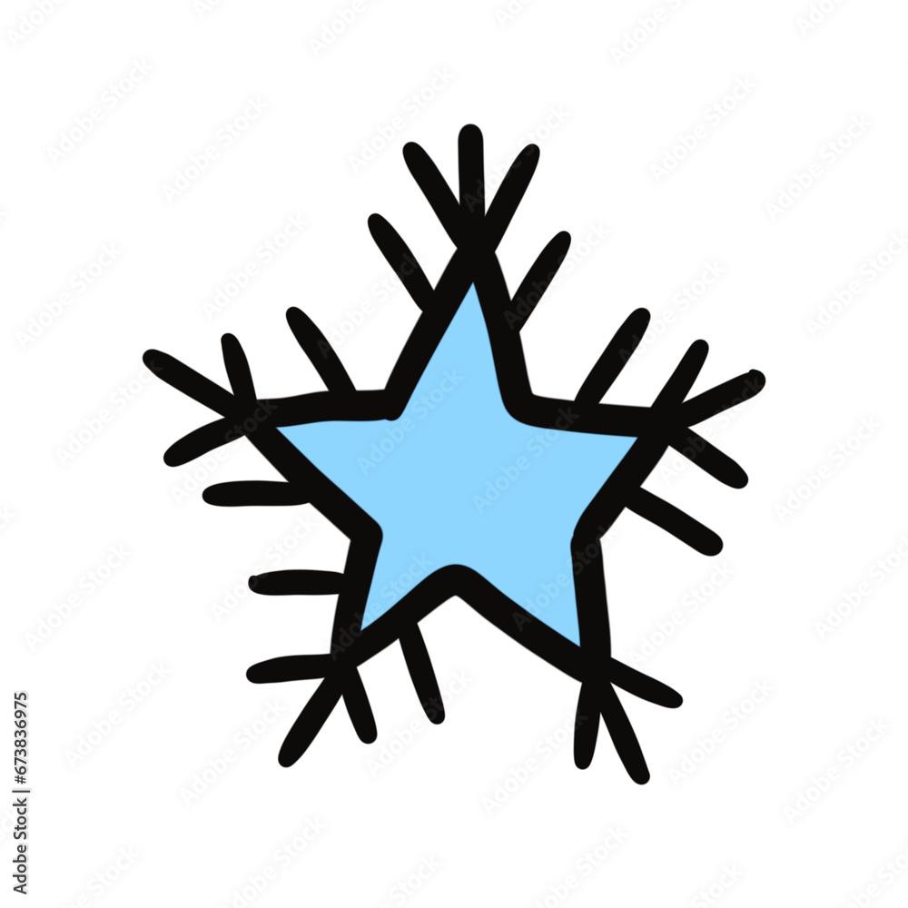 Fototapeta premium Star snow flake