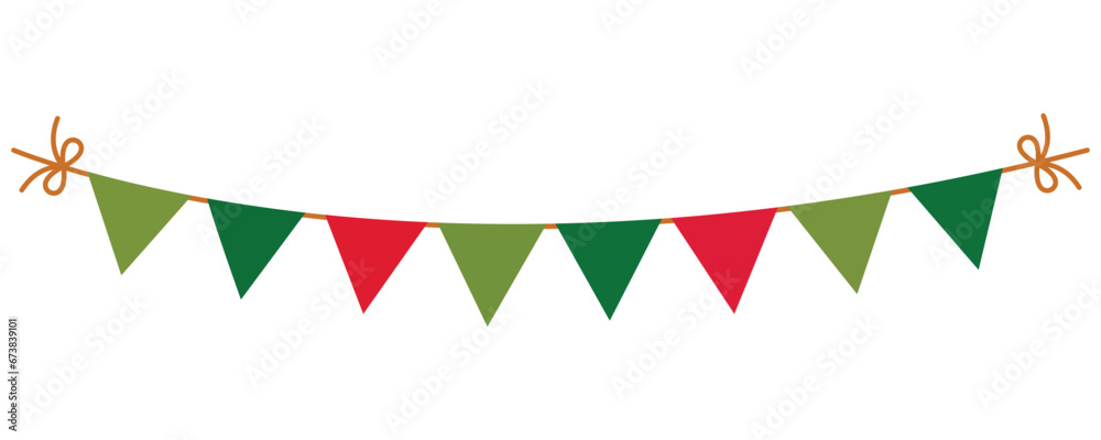 Obraz premium Christmas elements for decoration in a Christmas party on the new year 