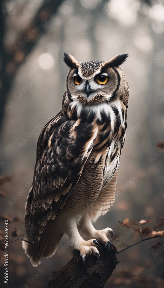 Fototapeta premium Owl Photography Stock Photos cinematic, wildlife, owl, eagle, for home decor, wall art, posters, game pad, canvas, wallpaper