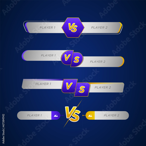 Sport or game versus symbol vector collection