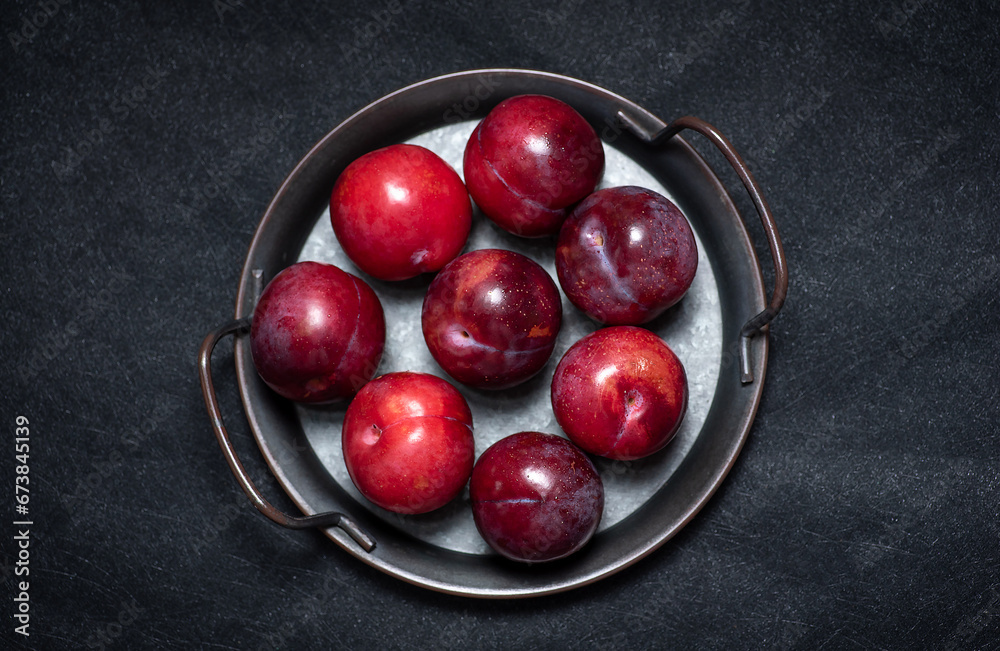 Fresh ripe plums Fresh ripe plums