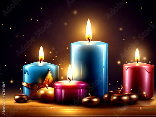 happy candlemas day background. Generative AI