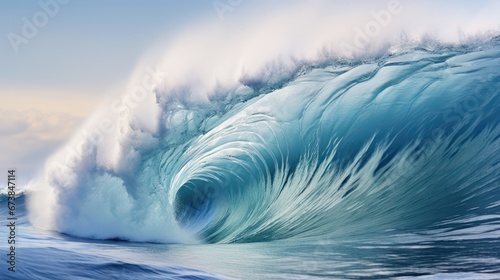 beautiful and glorious wave cresting