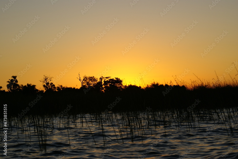 Obraz premium Coucher de soleil Argentine - Laguna